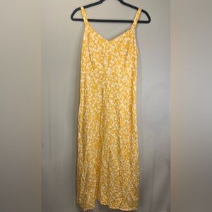 Old Navy Yellow Floral Maxi Skirt